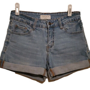 Nature by KanCan Light Distressed Low Rise Denim Shorts Size 5